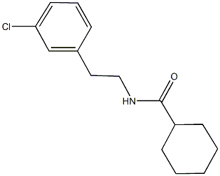 N-[2-(3-chlorophenyl)ethyl]cyclohexanecarboxamide Struktur