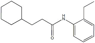 3-cyclohexyl-N-(2-ethylphenyl)propanamide Struktur