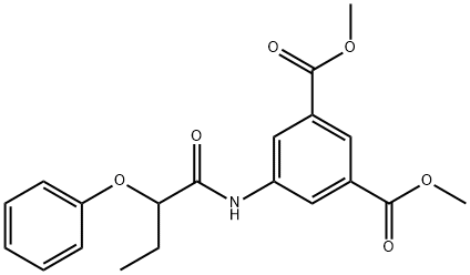 dimethyl5-[(2-phenoxybutanoyl)amino]isophthalate Struktur