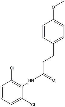 N-(2,6-dichlorophenyl)-3-(4-methoxyphenyl)propanamide Struktur