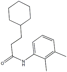 3-cyclohexyl-N-(2,3-dimethylphenyl)propanamide Struktur