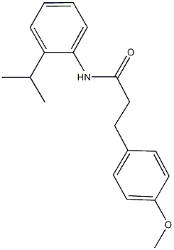 N-(2-isopropylphenyl)-3-(4-methoxyphenyl)propanamide Struktur