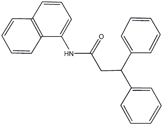 N-(1-naphthyl)-3,3-diphenylpropanamide Struktur