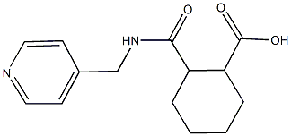 2-{[(4-pyridinylmethyl)amino]carbonyl}cyclohexanecarboxylic acid Struktur