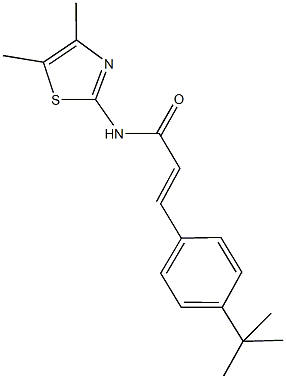 3-(4-tert-butylphenyl)-N-(4,5-dimethyl-1,3-thiazol-2-yl)acrylamide Struktur