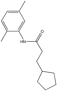 3-cyclopentyl-N-(2,5-dimethylphenyl)propanamide Struktur