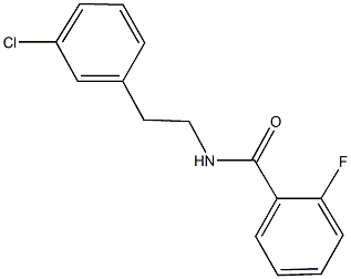 N-[2-(3-chlorophenyl)ethyl]-2-fluorobenzamide Struktur