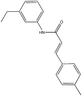 N-(3-ethylphenyl)-3-(4-methylphenyl)acrylamide Struktur