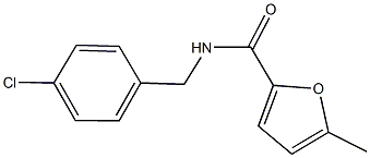 N-(4-chlorobenzyl)-5-methyl-2-furamide Struktur