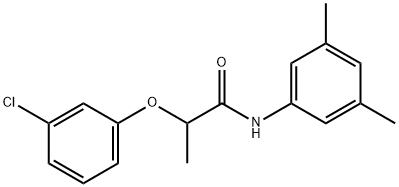 2-(3-chlorophenoxy)-N-(3,5-dimethylphenyl)propanamide Struktur