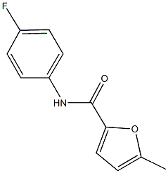 N-(4-fluorophenyl)-5-methyl-2-furamide Struktur