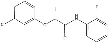 2-(3-chlorophenoxy)-N-(2-fluorophenyl)propanamide Struktur