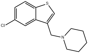 1-[(5-chloro-1-benzothien-3-yl)methyl]piperidine Struktur