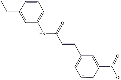 N-(3-ethylphenyl)-3-{3-nitrophenyl}acrylamide Struktur