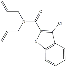 N,N-diallyl-3-chloro-1-benzothiophene-2-carboxamide Struktur