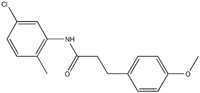 N-(5-chloro-2-methylphenyl)-3-(4-methoxyphenyl)propanamide Struktur