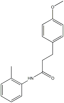 3-(4-methoxyphenyl)-N-(2-methylphenyl)propanamide Struktur