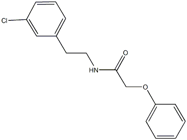 N-[2-(3-chlorophenyl)ethyl]-2-phenoxyacetamide Struktur