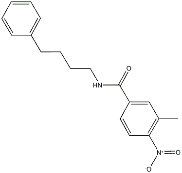 4-nitro-3-methyl-N-(4-phenylbutyl)benzamide Struktur