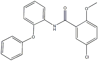 5-chloro-2-methoxy-N-(2-phenoxyphenyl)benzamide Struktur