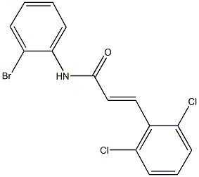 N-(2-bromophenyl)-3-(2,6-dichlorophenyl)acrylamide Struktur