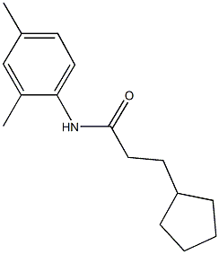 3-cyclopentyl-N-(2,4-dimethylphenyl)propanamide Struktur