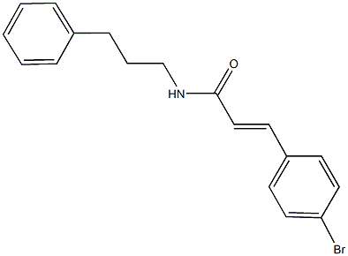 3-(4-bromophenyl)-N-(3-phenylpropyl)acrylamide Struktur