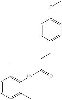 N-(2,6-dimethylphenyl)-3-(4-methoxyphenyl)propanamide Struktur