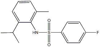 4-fluoro-N-(2-isopropyl-6-methylphenyl)benzenesulfonamide Struktur