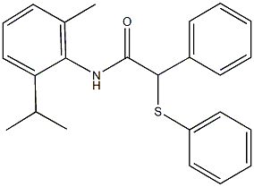 N-(2-isopropyl-6-methylphenyl)-2-phenyl-2-(phenylsulfanyl)acetamide Struktur