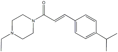 1-ethyl-4-[3-(4-isopropylphenyl)acryloyl]piperazine Struktur