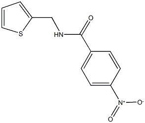 4-nitro-N-(2-thienylmethyl)benzamide Struktur