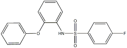 4-fluoro-N-(2-phenoxyphenyl)benzenesulfonamide Struktur