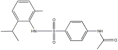 N-{4-[(2-isopropyl-6-methylanilino)sulfonyl]phenyl}acetamide Struktur