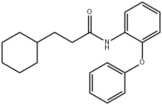 3-cyclohexyl-N-(2-phenoxyphenyl)propanamide Struktur