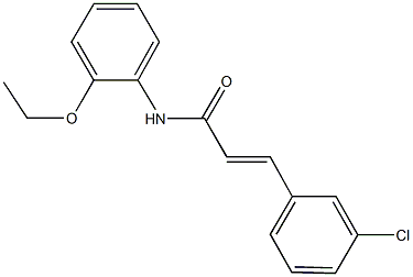 3-(3-chlorophenyl)-N-(2-ethoxyphenyl)acrylamide Struktur