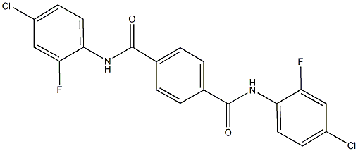 N~1~,N~4~-bis(4-chloro-2-fluorophenyl)terephthalamide Struktur