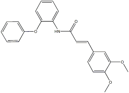 3-(3,4-dimethoxyphenyl)-N-(2-phenoxyphenyl)acrylamide Struktur