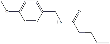 N-(4-methoxybenzyl)pentanamide Struktur