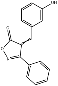 4-(3-hydroxybenzylidene)-3-phenyl-5(4H)-isoxazolone Struktur