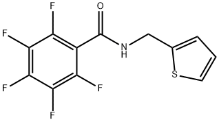 2,3,4,5,6-pentafluoro-N-(2-thienylmethyl)benzamide Struktur