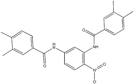 N-{5-[(3,4-dimethylbenzoyl)amino]-2-nitrophenyl}-3,4-dimethylbenzamide Struktur