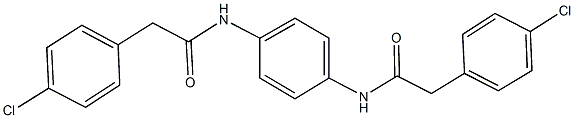 2-(4-chlorophenyl)-N-(4-{[(4-chlorophenyl)acetyl]amino}phenyl)acetamide Struktur