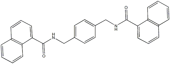 N-{4-[(1-naphthoylamino)methyl]benzyl}-1-naphthamide Struktur