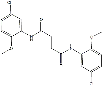 N~1~,N~4~-bis(5-chloro-2-methoxyphenyl)succinamide Struktur