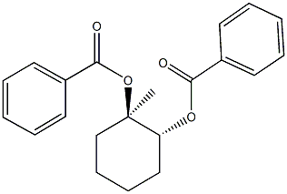 2-(benzoyloxy)-2-methylcyclohexyl benzoate Struktur