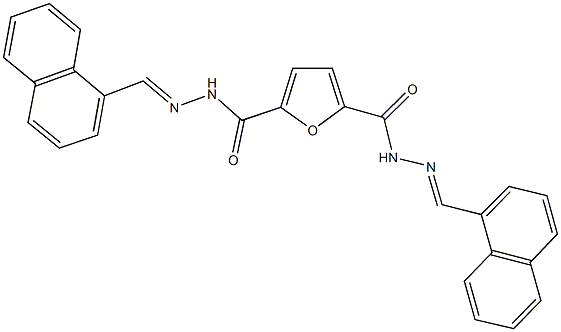 N'~2~,N'~5~-bis(1-naphthylmethylene)-2,5-furandicarbohydrazide Struktur