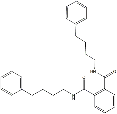 N~1~,N~2~-bis(4-phenylbutyl)phthalamide Struktur