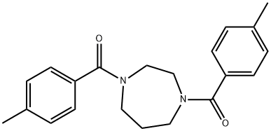 1,4-bis(4-methylbenzoyl)-1,4-diazepane Struktur