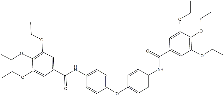 3,4,5-triethoxy-N-(4-{4-[(3,4,5-triethoxybenzoyl)amino]phenoxy}phenyl)benzamide Struktur